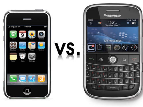 iPhone vs BlackBerry Bold iphone repair newcastle